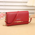 New Women Wallet Korean Style Large Capacity Multi-Functional Shoulder Bag Mid-Length Clutch Coin Purse